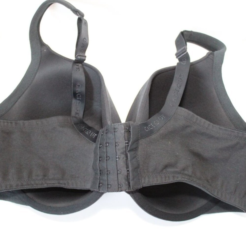 ✨2/$20 Cacique Lane Bryant Lightly Lined Full Coverage Bra Black Size 46DDD - Picture 6 of 11